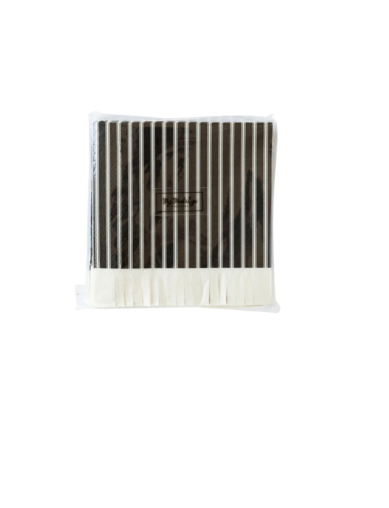 My Mind's Eye Ephemera Halloween Ticking Fringe Napkin